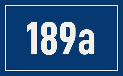 Hausnummer 189a