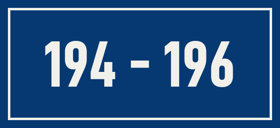 Hausnummer 194 - 196