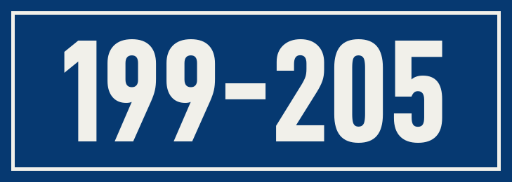 Hausnummer 199-205