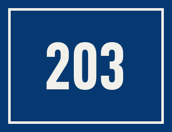 Hausnummer 203