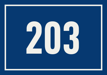 Hausnummer 203