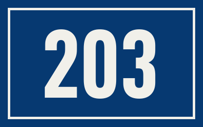 Hausnummer 203