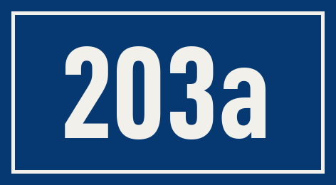 Hausnummer 203a