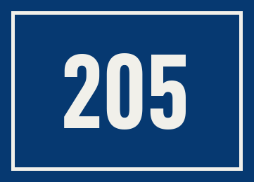 Hausnummer 205