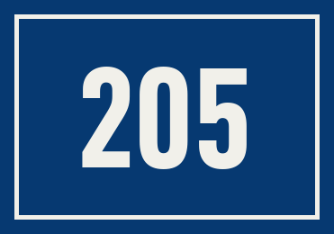 Hausnummer 205