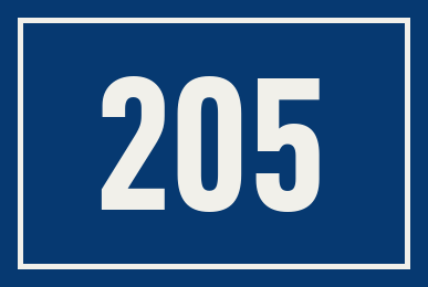 Hausnummer 205