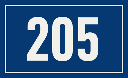 Hausnummer 205