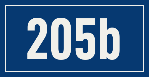 Hausnummer 205b