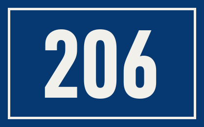 Hausnummer 206