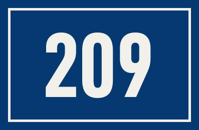 Hausnummer 209