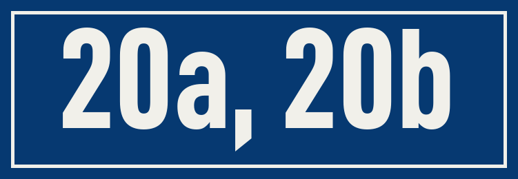 Hausnummer 20a, 20b