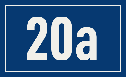 Hausnummer 20a