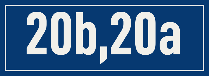 Hausnummer 20b,20a