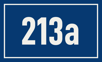 Hausnummer 213a