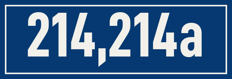 Hausnummer 214,214a