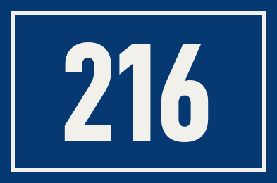 Hausnummer 216