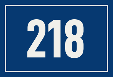 Hausnummer 218