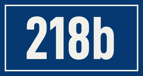 Hausnummer 218b