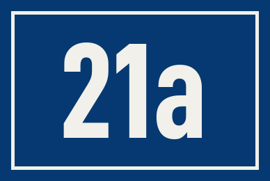 Hausnummer 21a