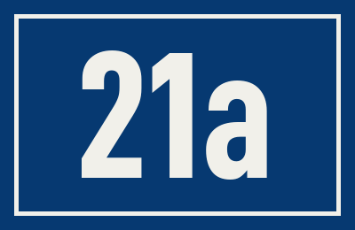Hausnummer 21a