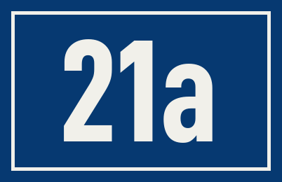 Hausnummer 21a