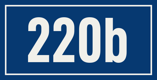 Hausnummer 220b