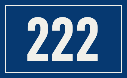Hausnummer 222