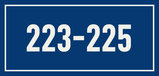 Hausnummer 223-225