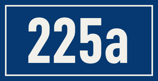 Hausnummer 225a