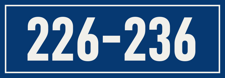 Hausnummer 226-236