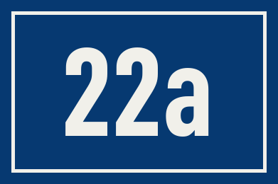 Hausnummer 22a