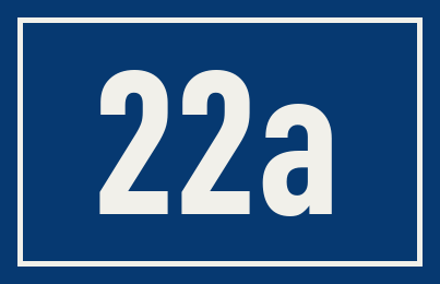 Hausnummer 22a