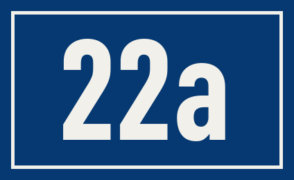 Hausnummer 22a