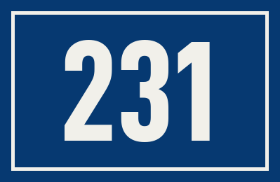 Hausnummer 231