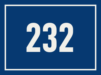 Hausnummer 232