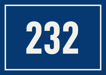 Hausnummer 232