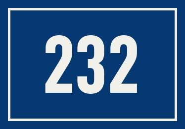 Hausnummer 232