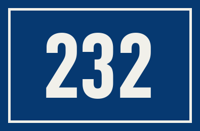 Hausnummer 232