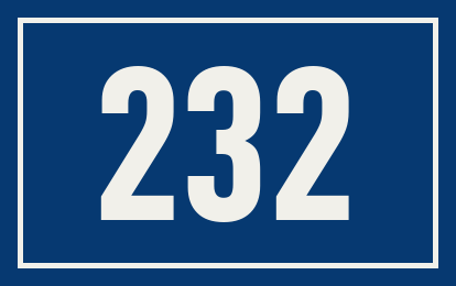 Hausnummer 232