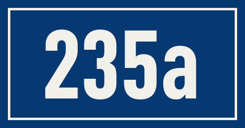 Hausnummer 235a