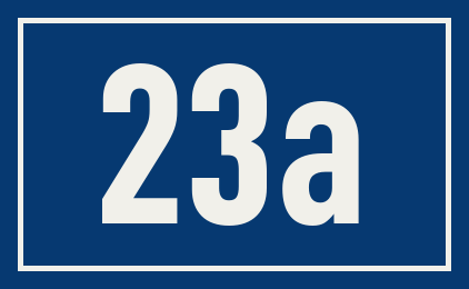 Hausnummer 23a