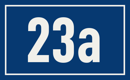 Hausnummer 23a