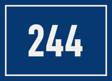 Hausnummer 244