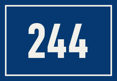 Hausnummer 244