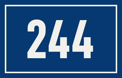 Hausnummer 244