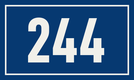 Hausnummer 244
