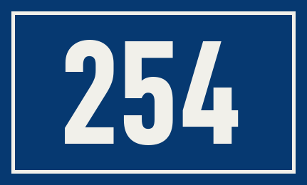 Hausnummer 254