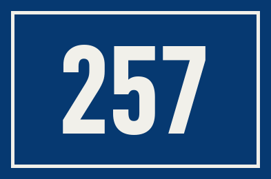Hausnummer 257