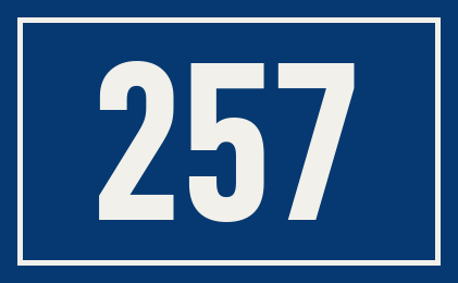 Hausnummer 257
