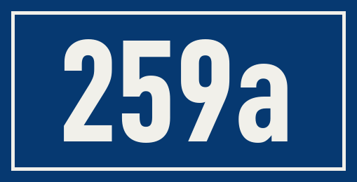 Hausnummer 259a